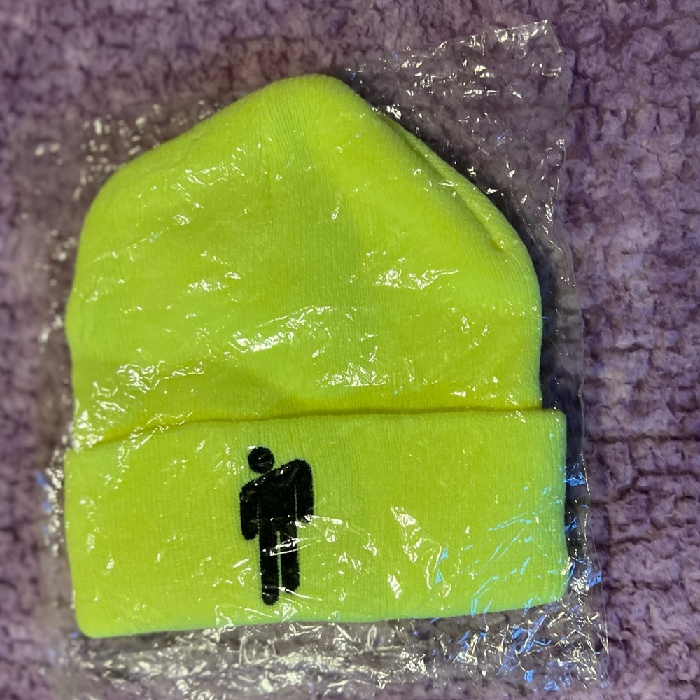Billie Eilish Neon Yellow Beanie
